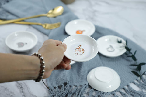SOCOSY cat butt sushi dipping bowls, durable and easy to clean