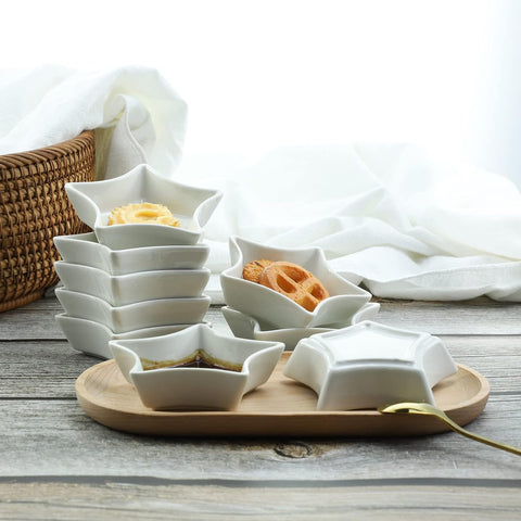 SOCOSY ceramic sauce dish collection offers versatile serving options