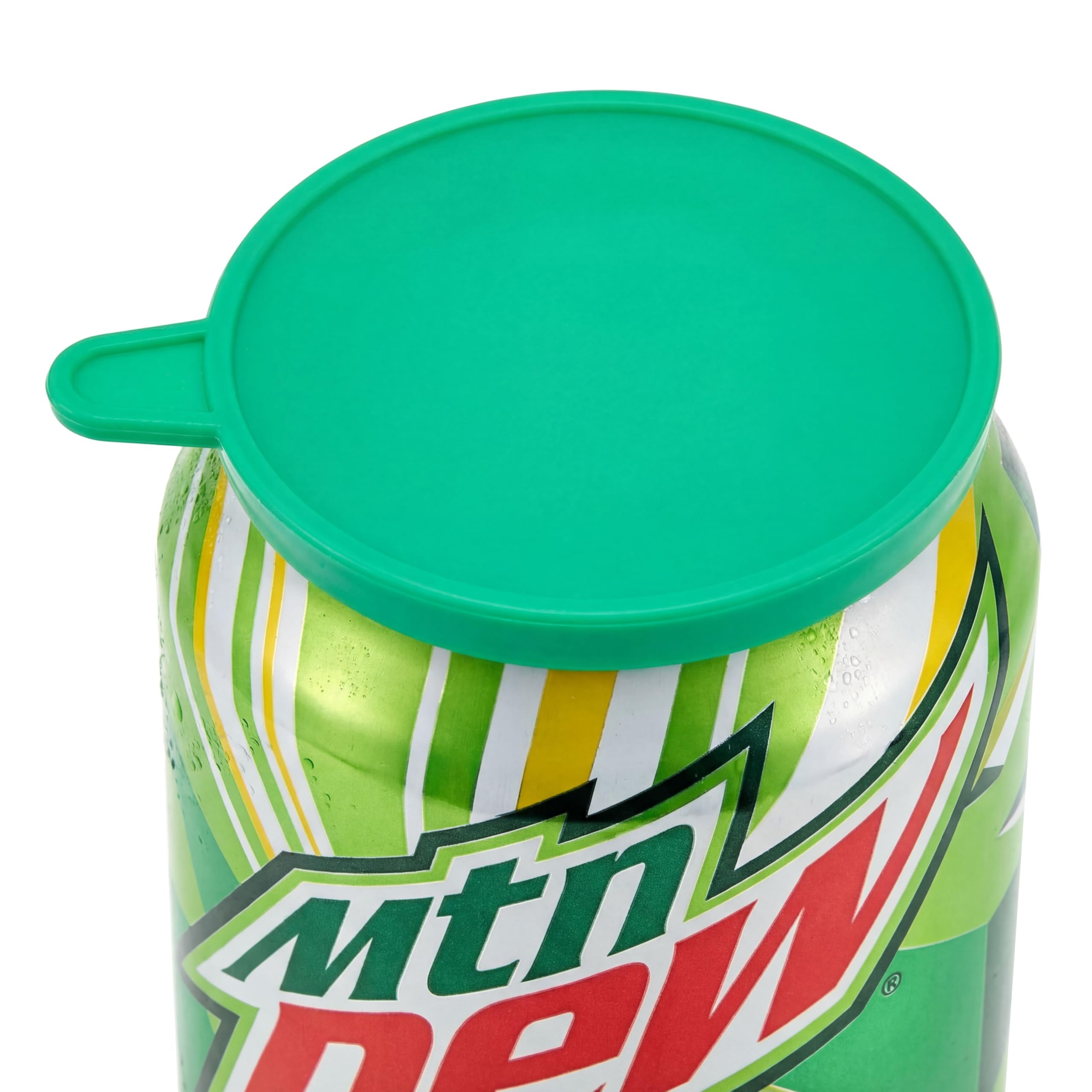 Soda Pop Tops lock in fizz to keep drinks carbonated longer.