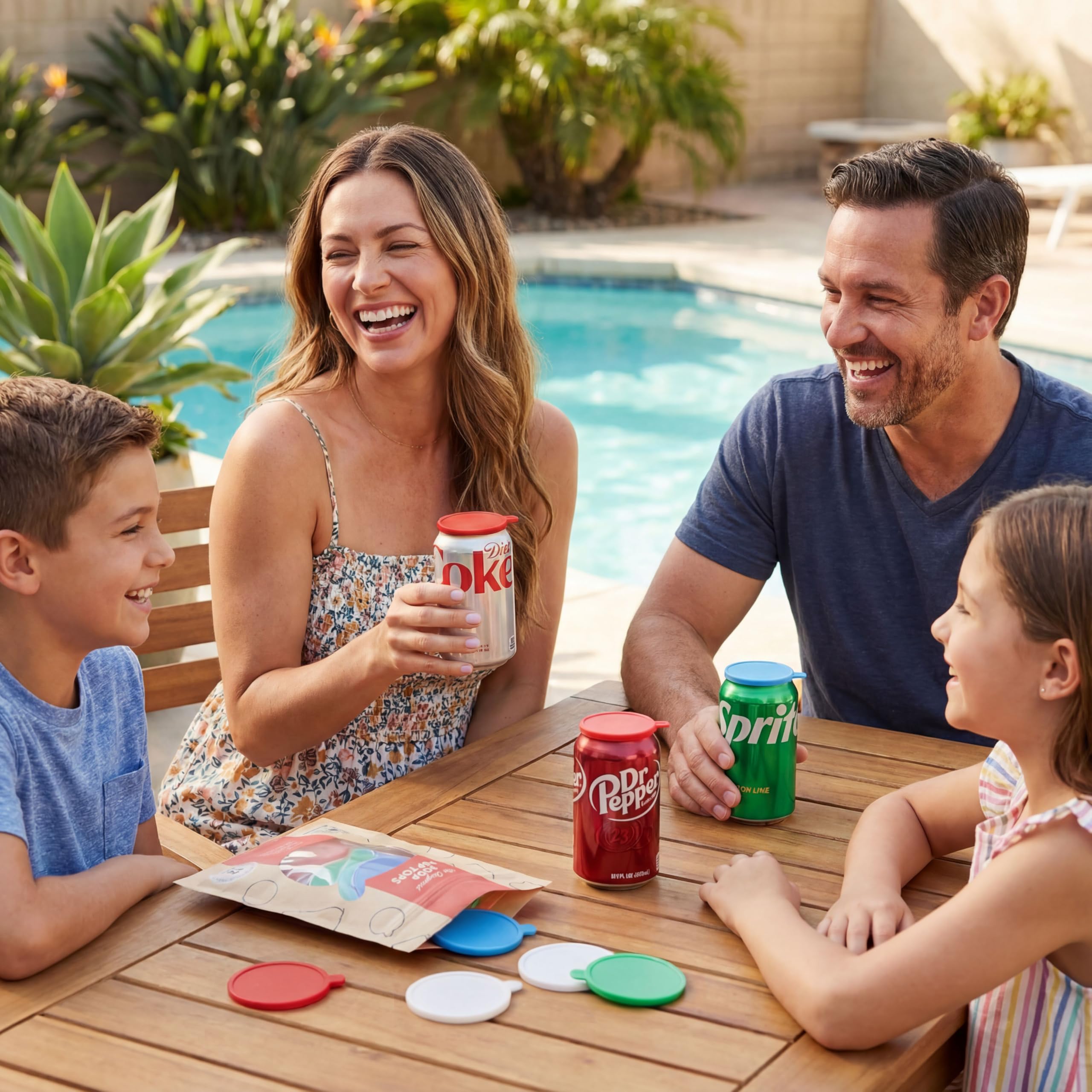 Soda Pop Tops universal fit covers 8-16 oz cans.