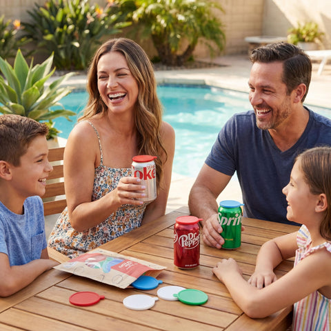 Soda Pop Tops universal fit covers 8-16 oz cans.