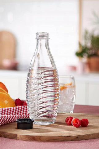 Sodastream eco-friendly glass carafe reduces plastic waste