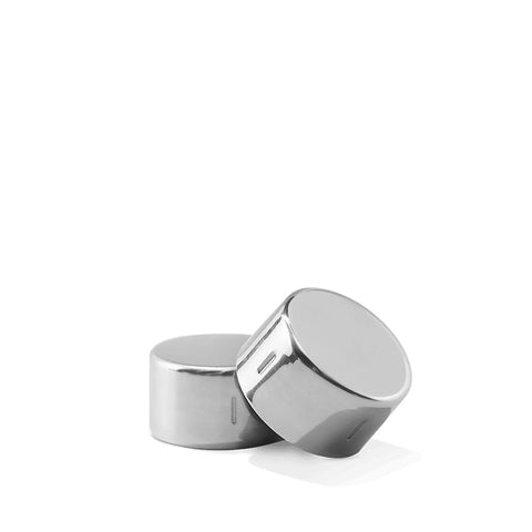 Sodastream two-pack metal bottle caps for secure sealing on 1L and 0.5L bottles, extending fizz.