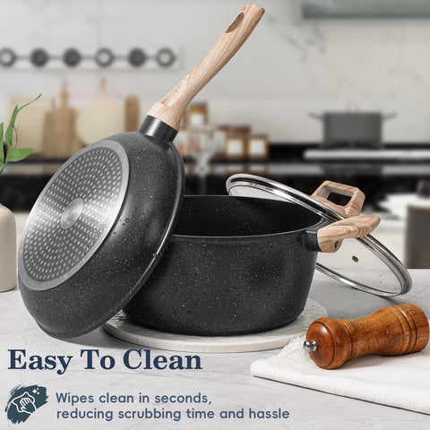 SODAY saute pan with even heat for consistent searing and simmering