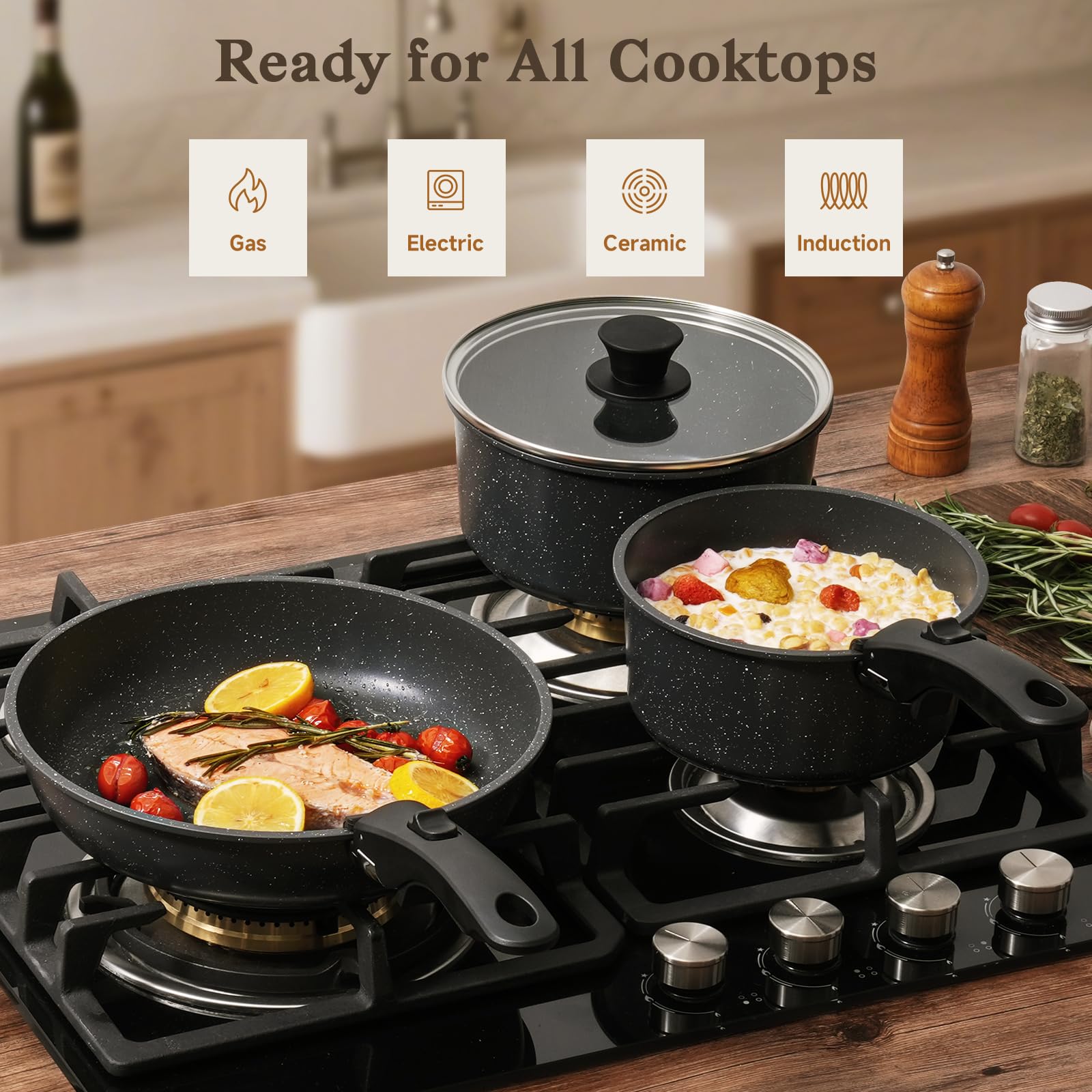 SODAY durable scratch-resistant construction supports daily cooking.