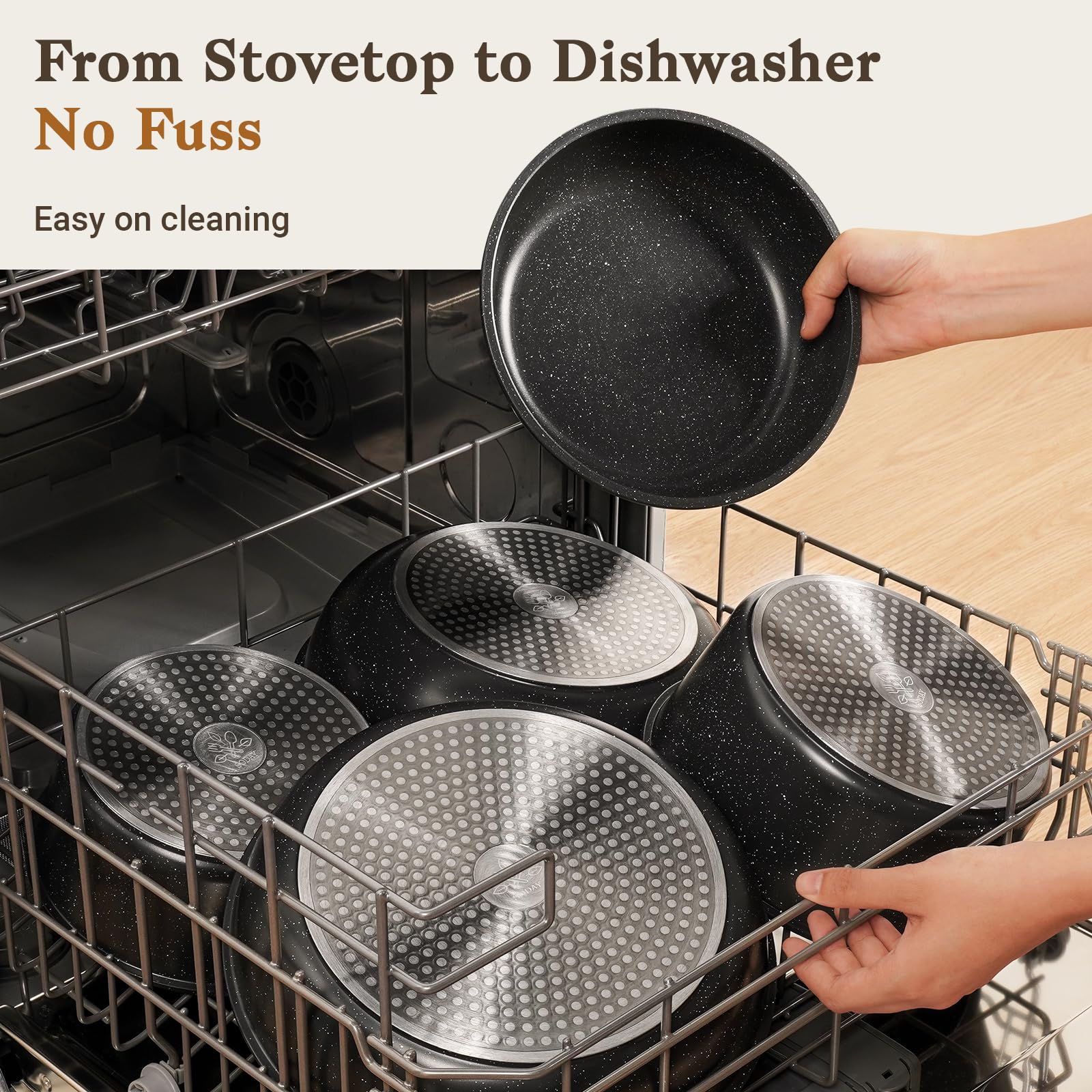 SODAY easy-clean dishwasher-safe design simplifies maintenance after cooking.