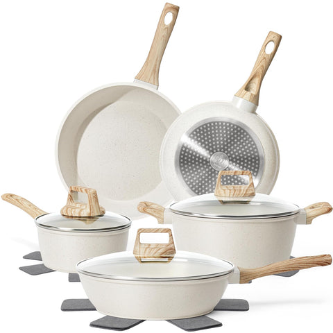 SODAY frying pan nonstick for effortless release and less oil.