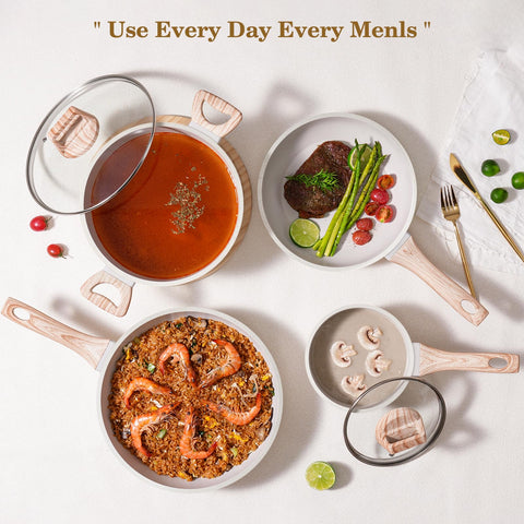 SODAY induction-compatible cookware works on all stovetops.