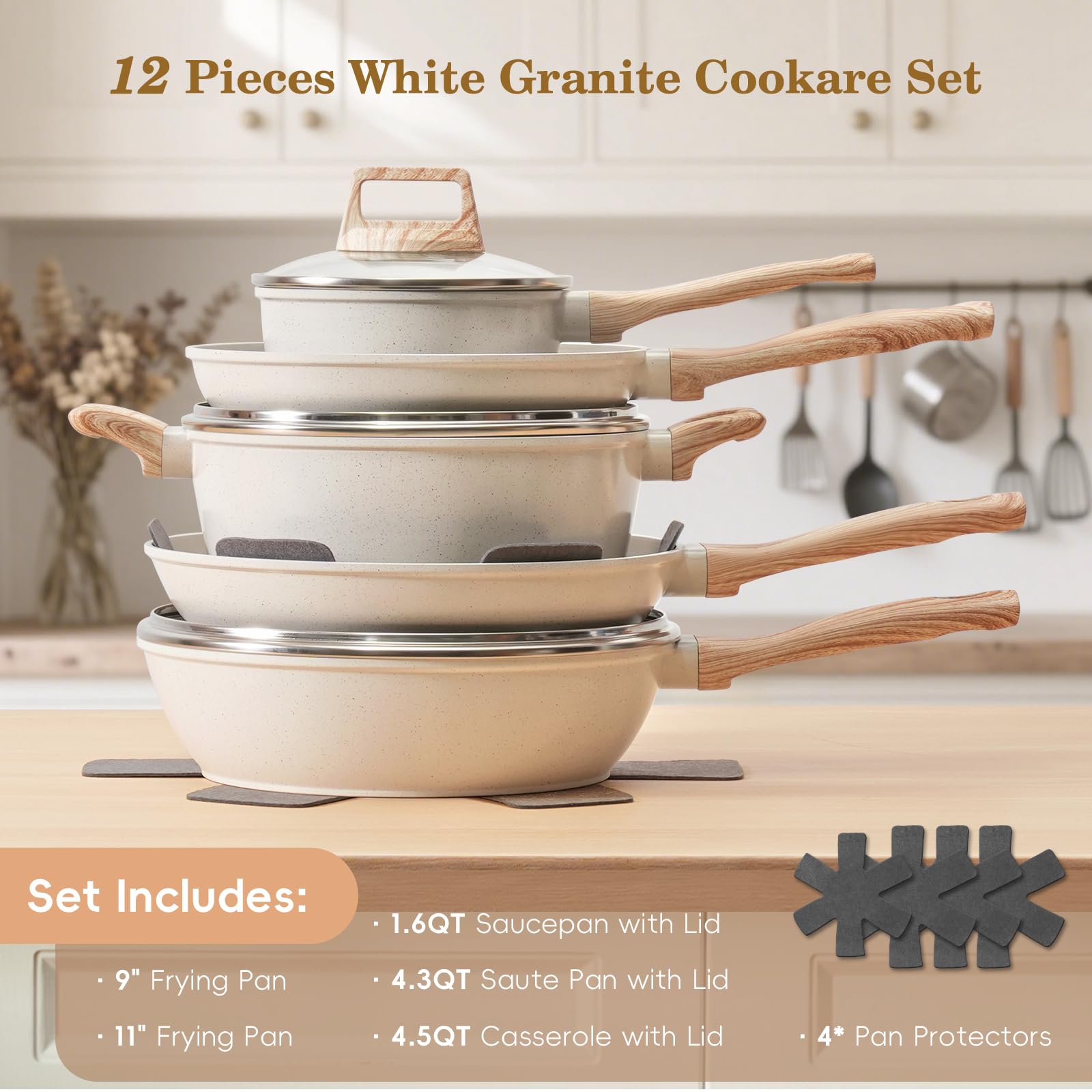SODAY sauté pan nonstick cooks evenly with minimal sticking.
