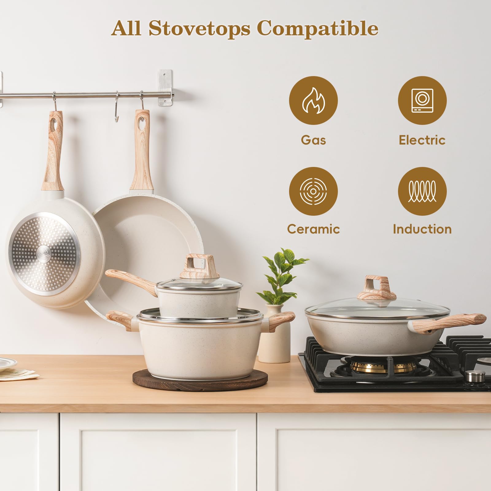 SODAY stay-cool handles stay comfortable during cooking.