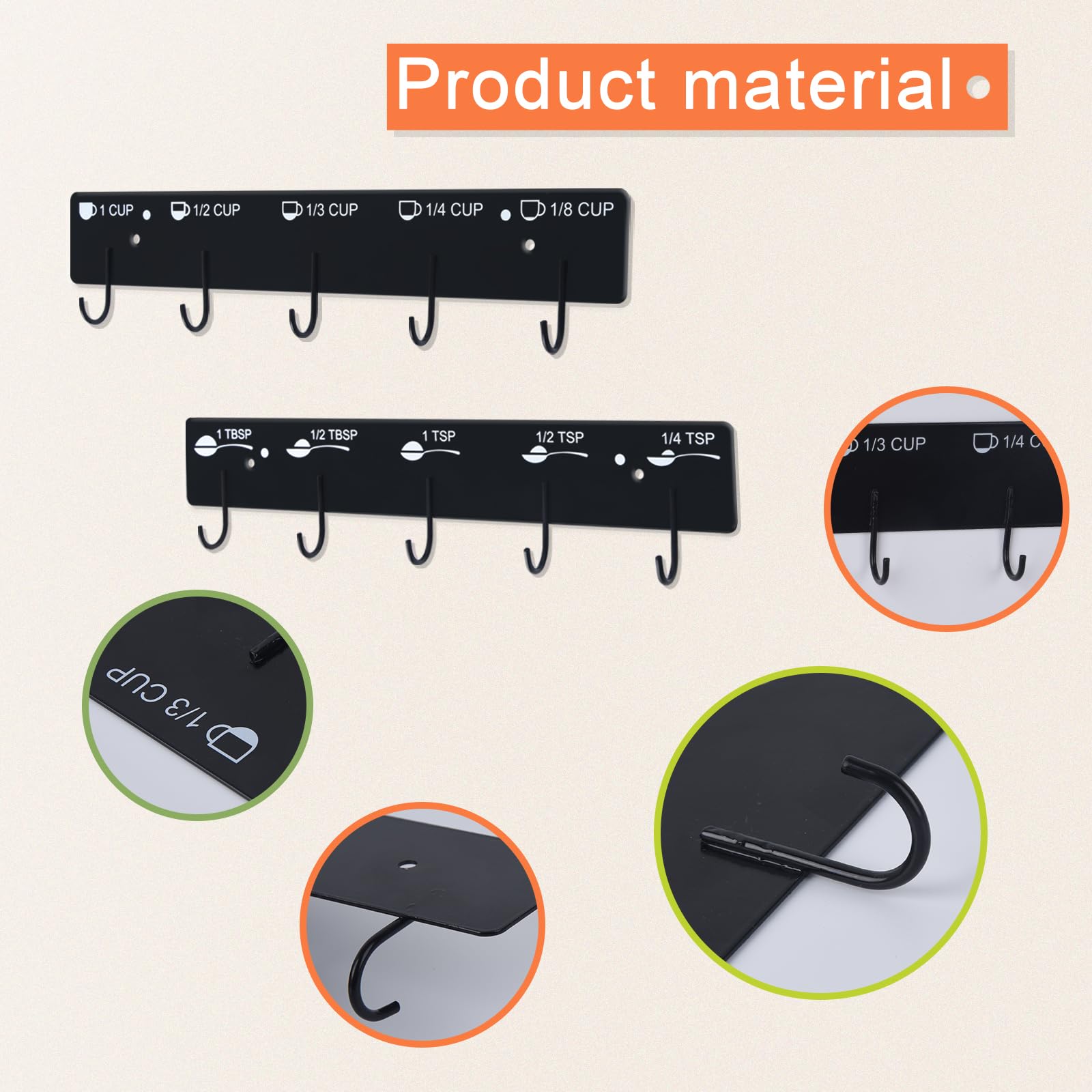 SoeKoa stylish black kitchen rack adds a modern touch