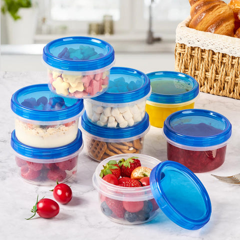 Soelomu 8oz freezer container stackable design saving pantry space