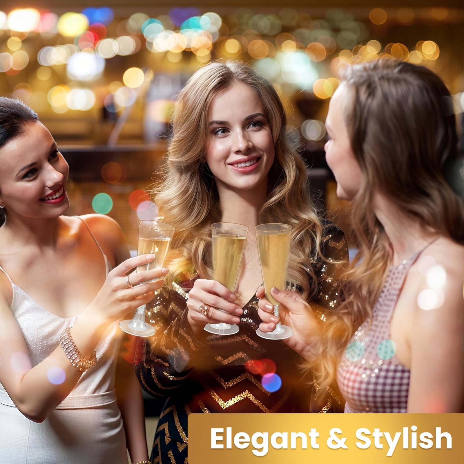 Soelomu clear mimosa flutes ideal for bright brunch celebrations