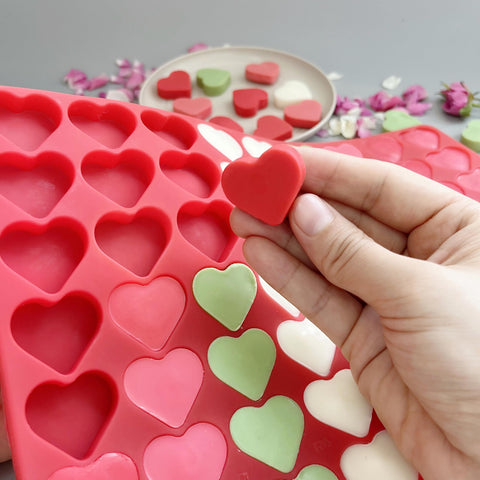 sofliym heart silicone mold for gummies and candy shaping with easy release
