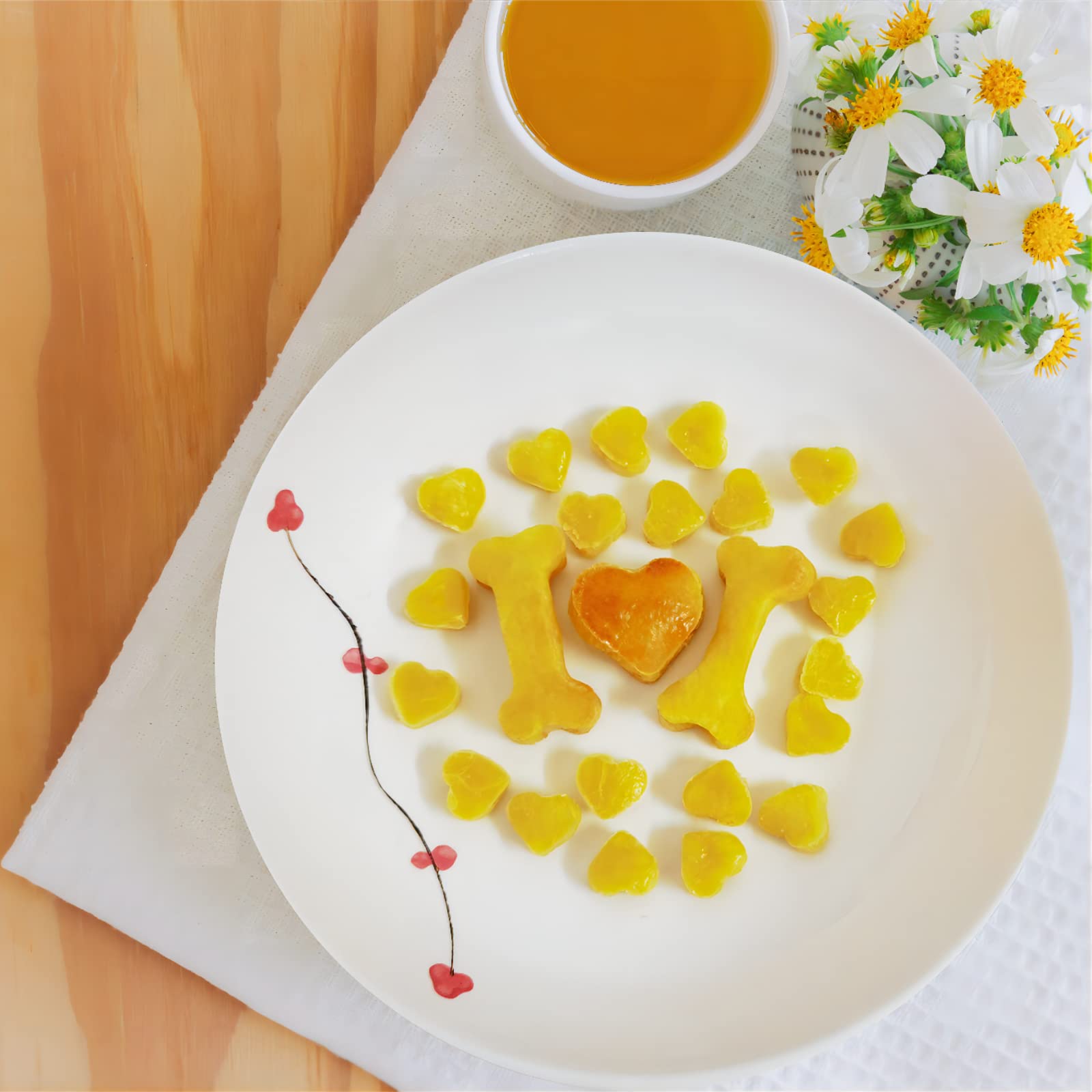 sofliym heart silicone mold forms crisp ice cubes for drinks