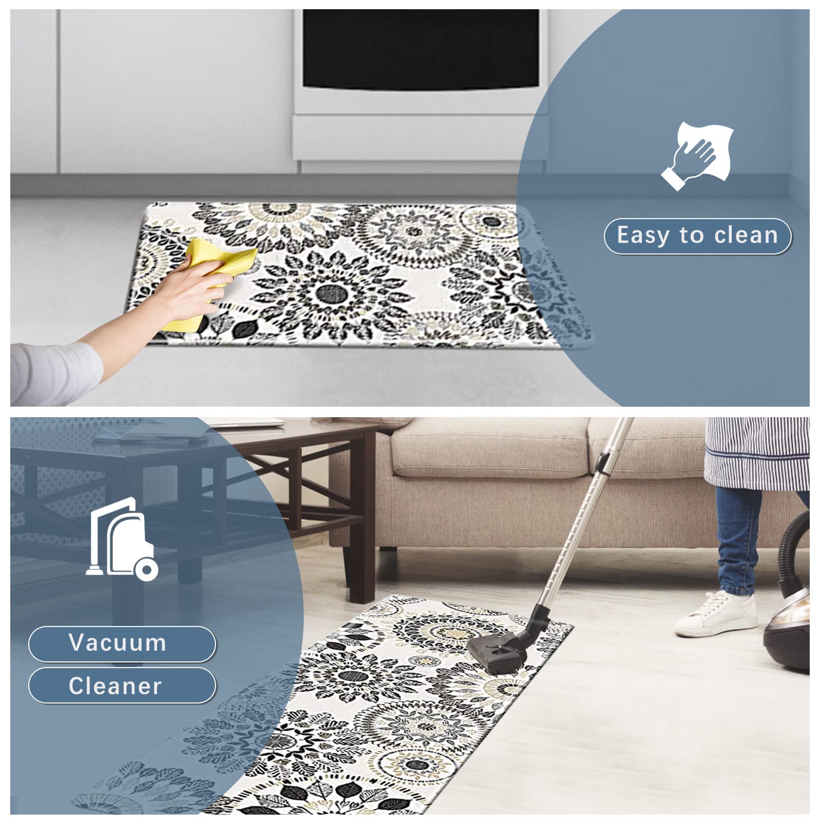 Sofort 17x29 inch mat fits compact spaces and daily tasks.