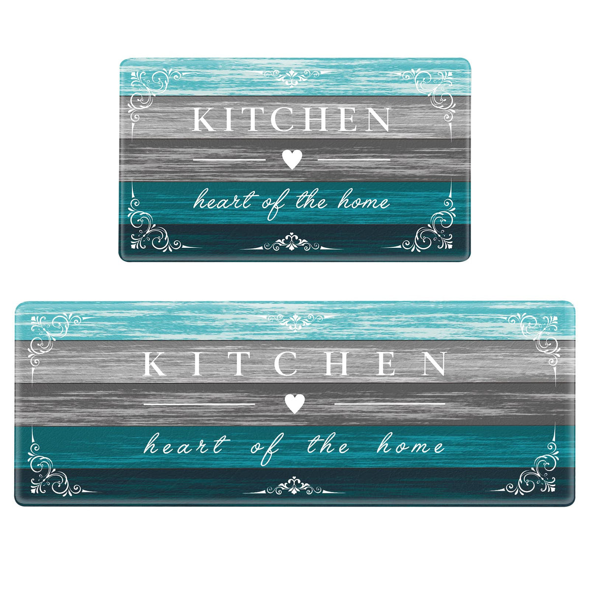 Sofort Kitchen Mat with farmhouse anti-fatigue padding for comfortable standing.