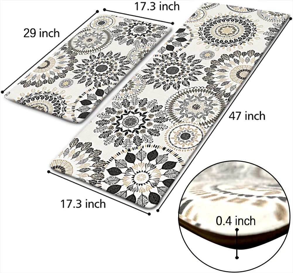 Sofort kitchen mat with non-slip backing stays securely in place during prep.