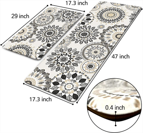 Sofort kitchen mat with non-slip backing stays securely in place during prep.