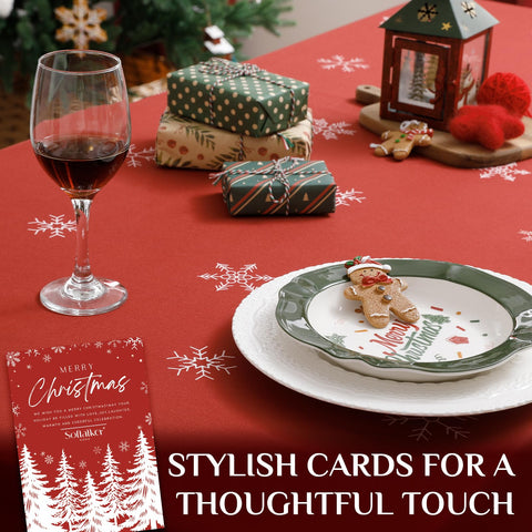 Softalker tablecloth protects surfaces from spills during celebrations.