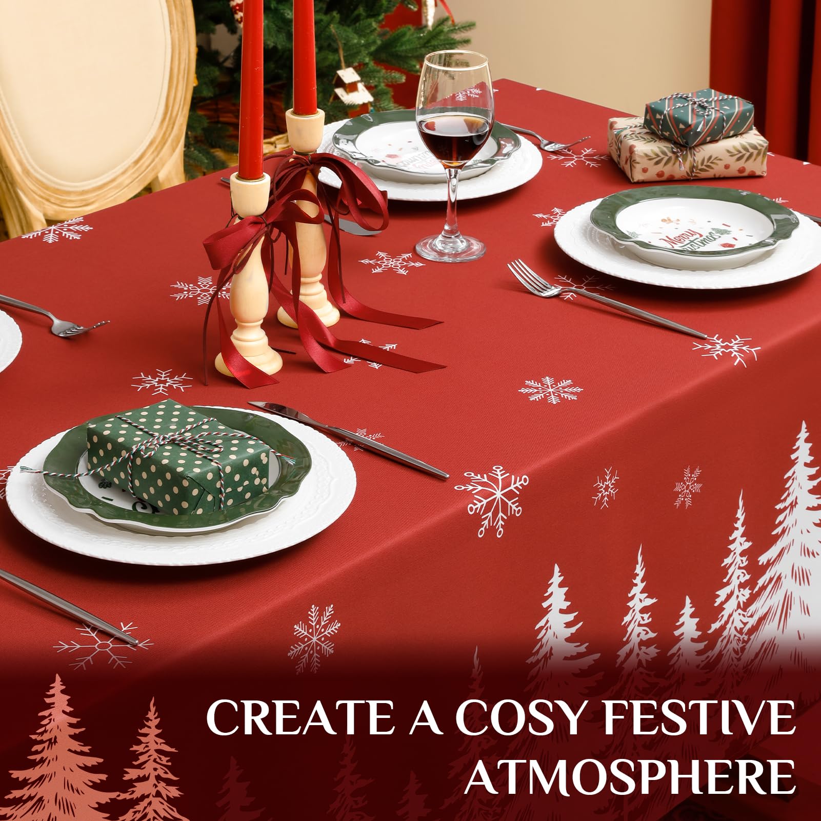Softalker polyester fabric delivers durable, wrinkle-resistant table coverage