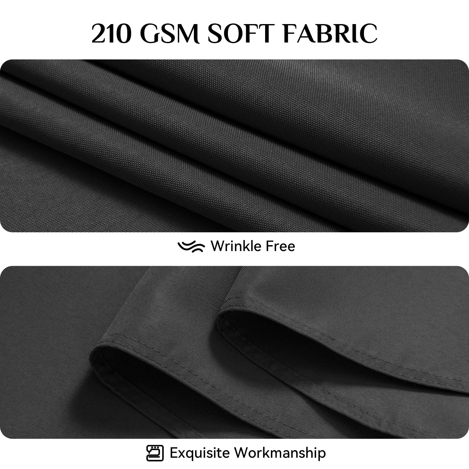 Softalker rectangle tablecloth easy care wipe-clean surface next to dishes