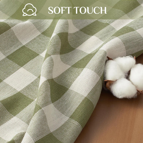 Softalker square tablecloth drapes gracefully over a standard picnic table outdoors