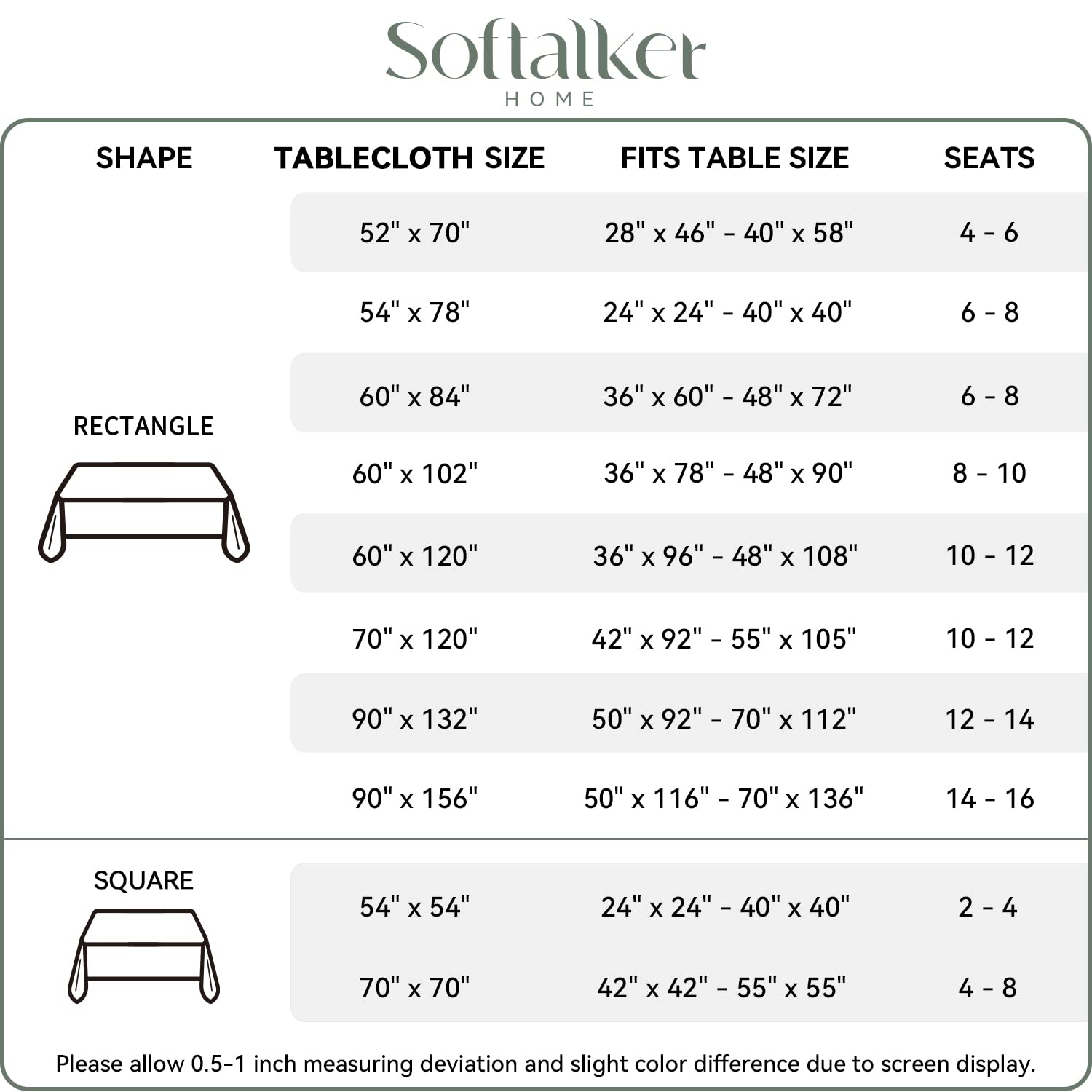 Softalker tablecloth ideal for weddings and parties with versatile styling options