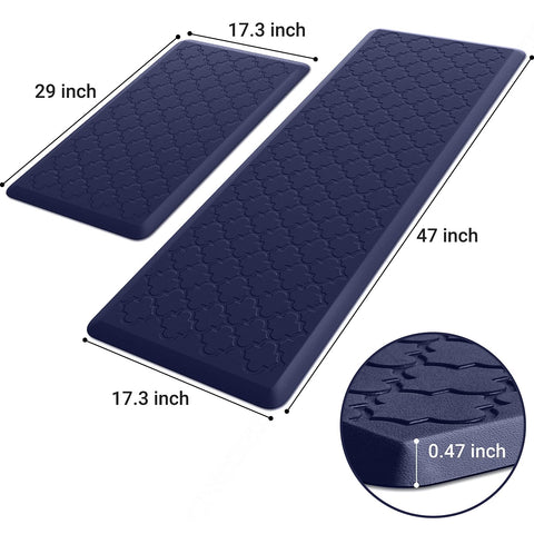SoftDuo anti-fatigue foam mat reduces fatigue while cooking or working.