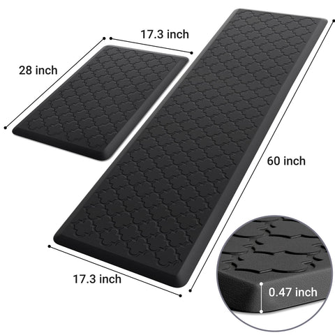 SoftDuo anti-fatigue kitchen mat foam provides cushioned comfort during long prep sessions.