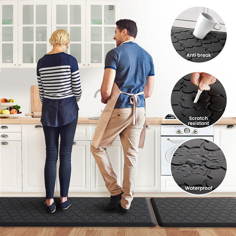 SoftDuo durable PVC foam mats designed for long-lasting kitchen use.