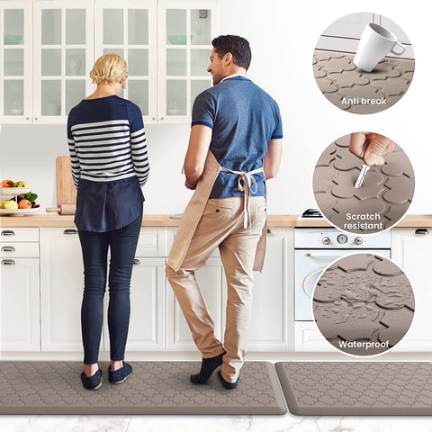 SoftDuo mats placed by the sink offer versatile standing comfort
