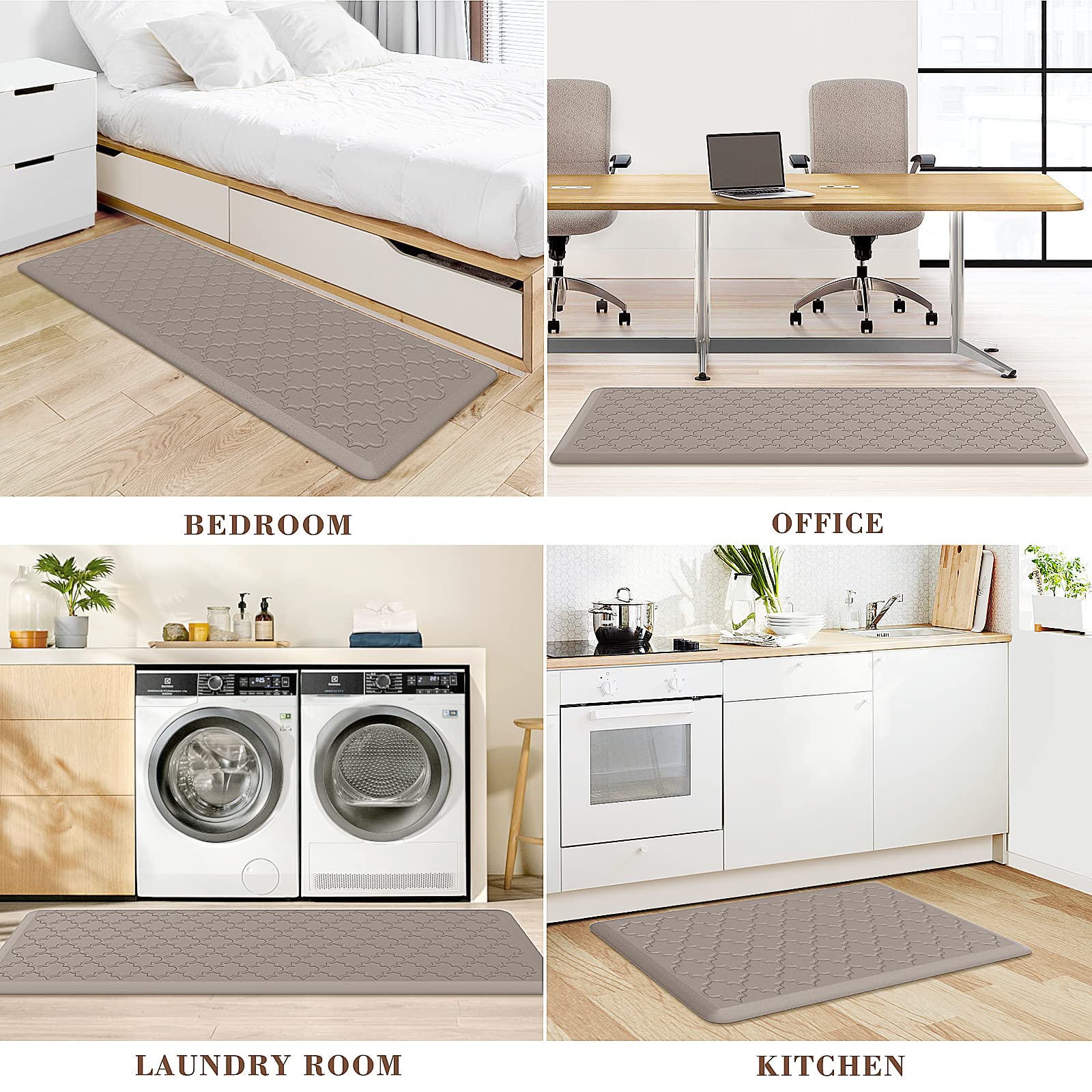 SoftDuo kitchen mats stay easy to wipe clean and durable over time