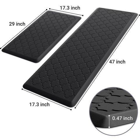 SoftDuo kitchen mat with waterproof surface that wipes clean easily after spills.