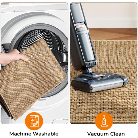 SofterCharm chenille mat offers soft, cozy comfort underfoot during kitchen tasks