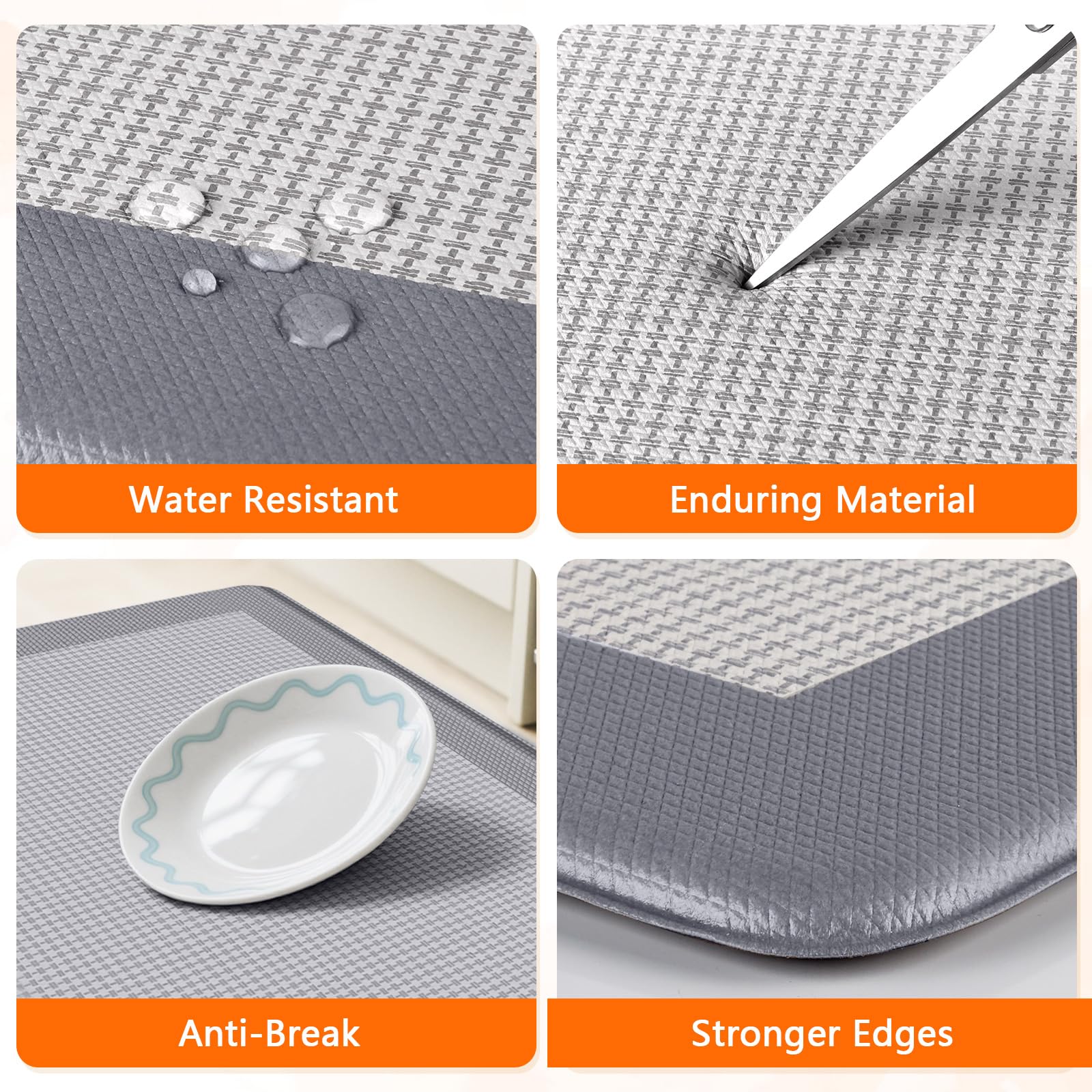 SofterCharm mats unfold flat after unrolling to prevent wrinkles.