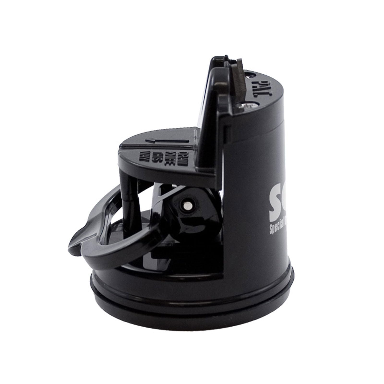 SOG Countertop Sharpener's sharpening slots deliver consistent blades.