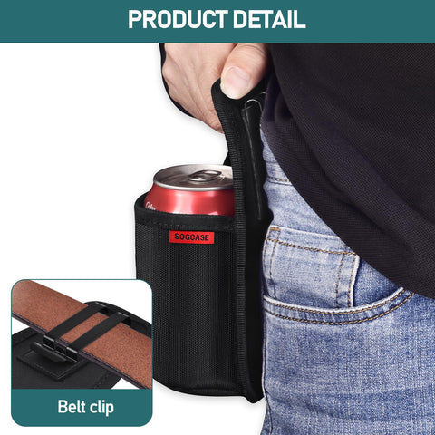 SOGCASE holster holds bottles and cans up to 2.6 inches for on-the-go use