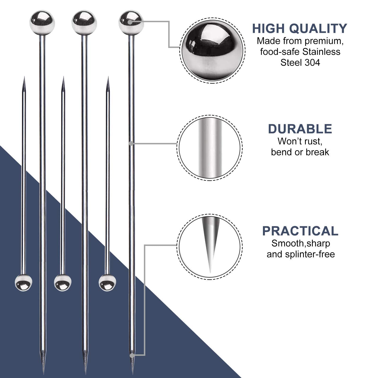SOGEWO 6-inch picks for cheese and appetizers on a platter