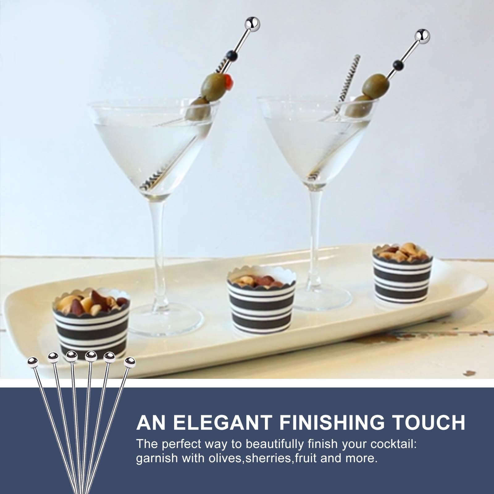 SOGEWO 6-inch picks topping desserts for easy serving