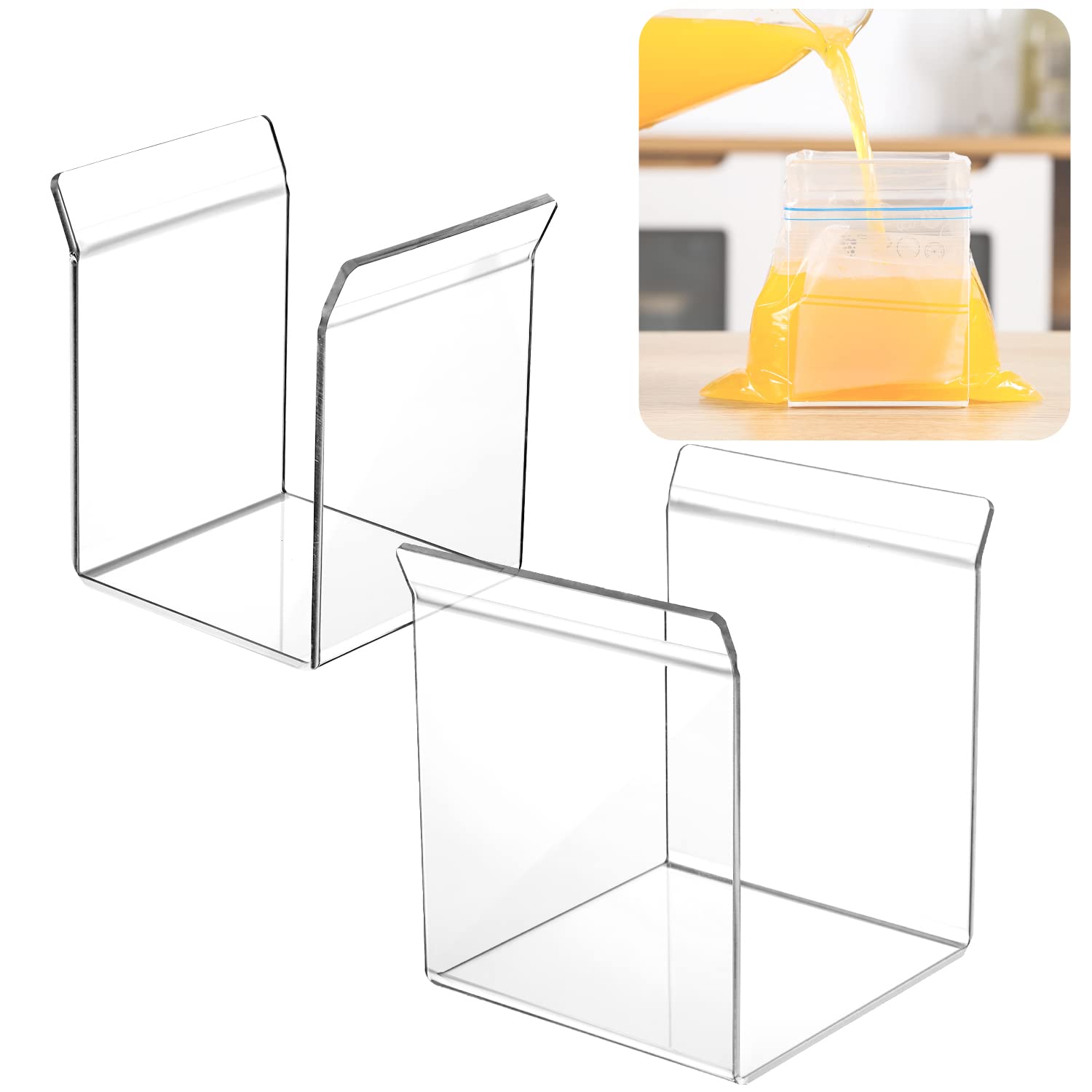 SOGUAOLO ziplock bag holder base keeps bags steady during filling