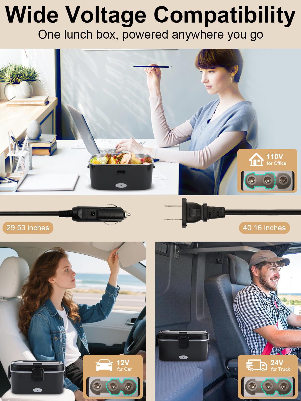 SOHIDA 17 cm utensils with stand for hands-free viewing while eating
