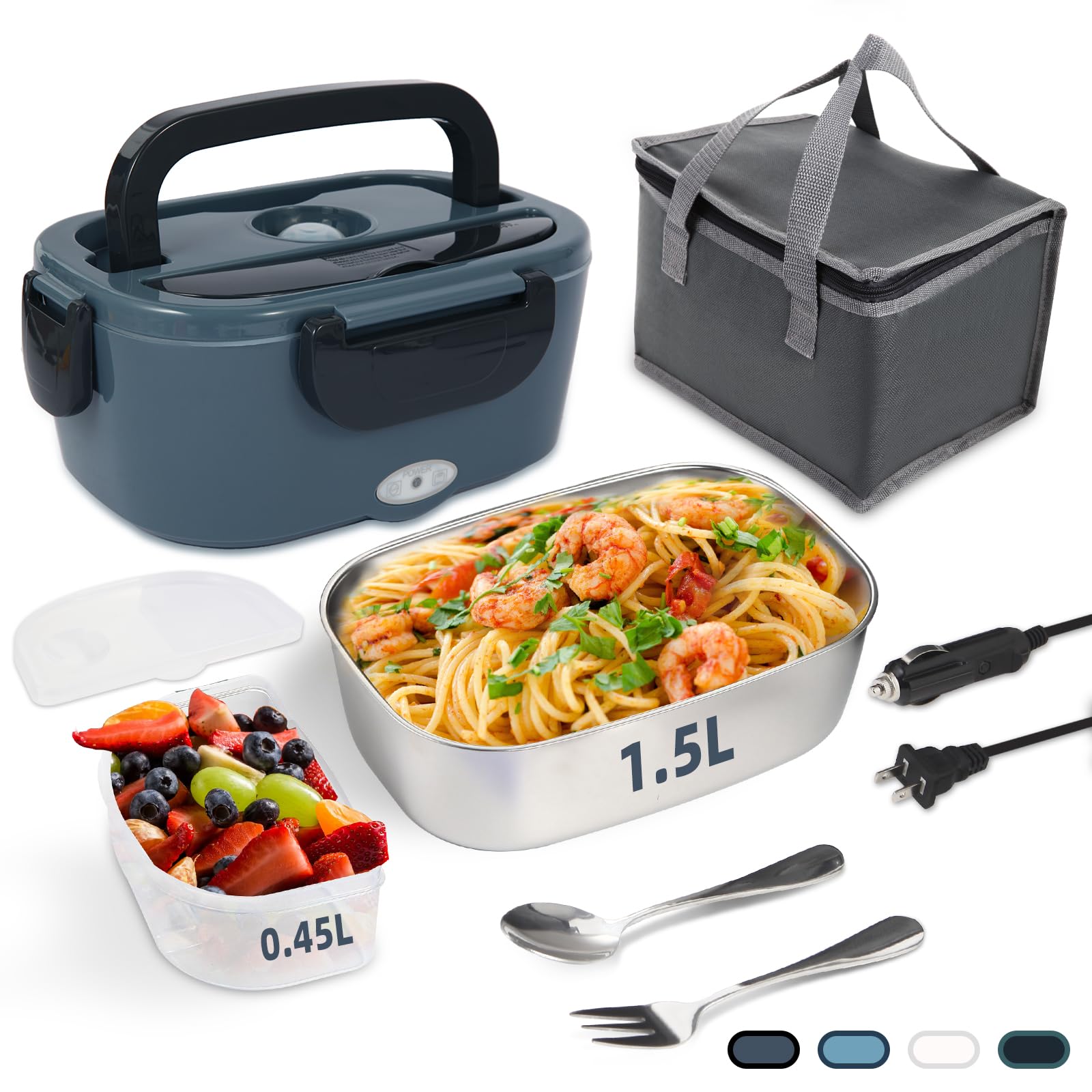 SOHIDA electric lunch box heat-up in car setup for convenient meals.