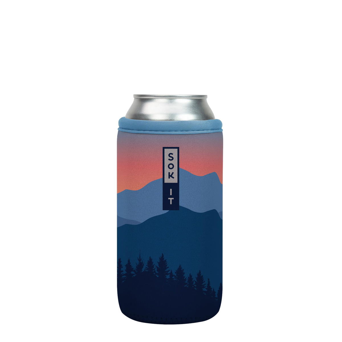 Sok It Can Sok Blue Ridge sleeve protects a 16oz can while keeping hands dry.