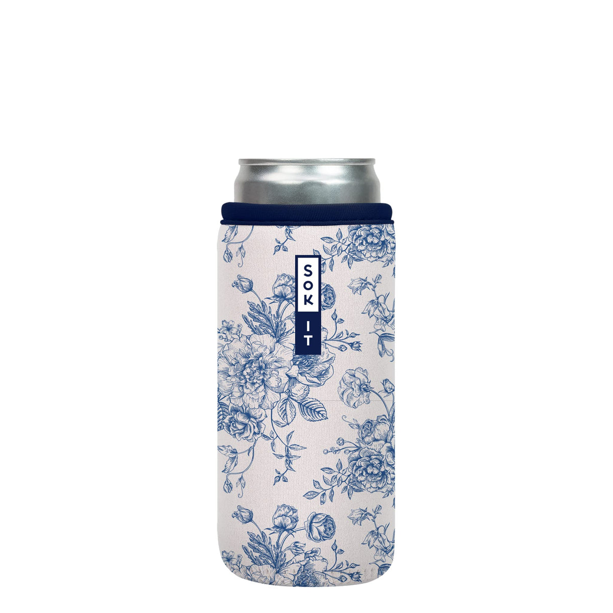 Sok It CanSok sleeve on a 12oz slim can keeps the drink cold
