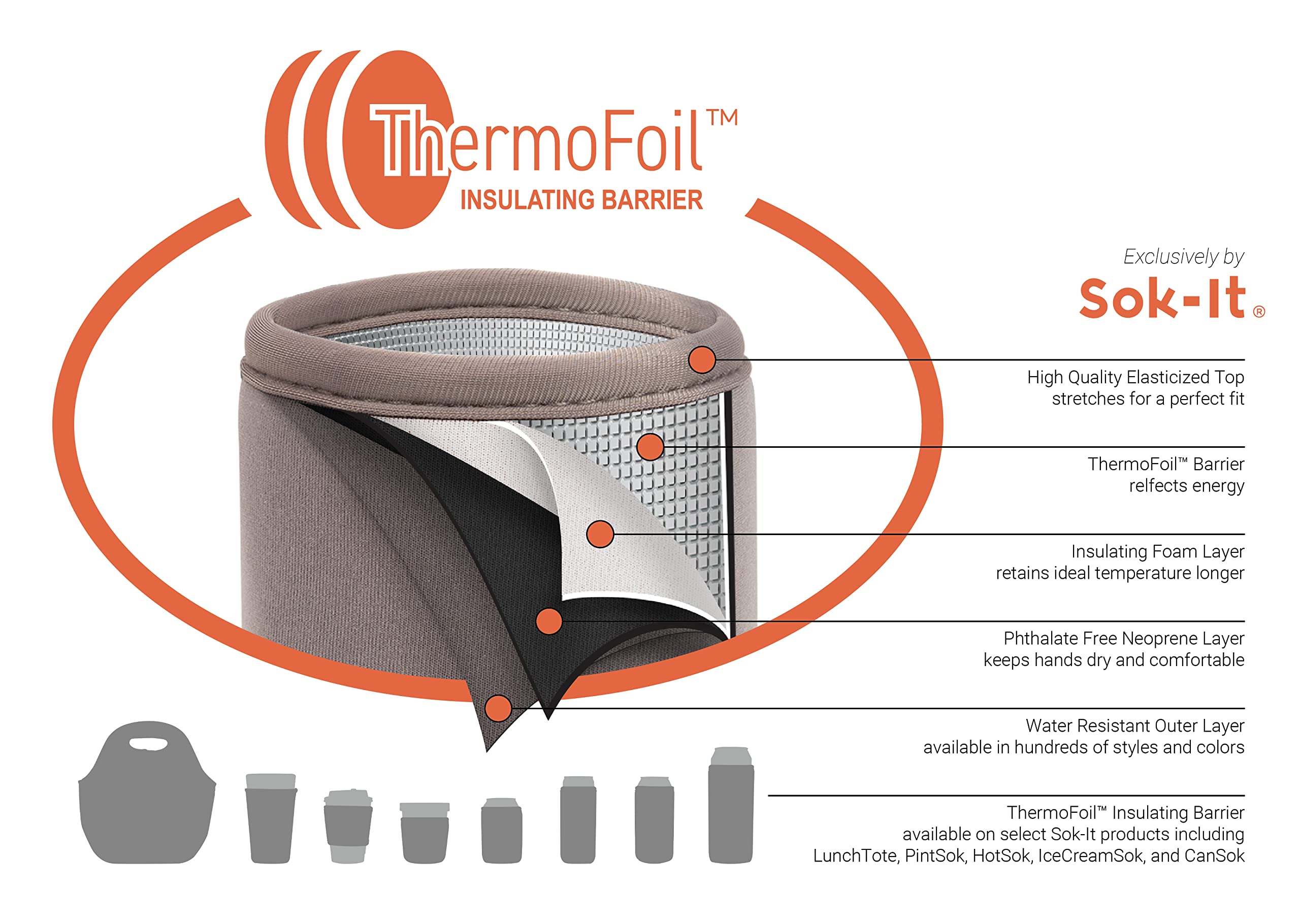 Sok It HotSok soft and lightweight design adds comfort on the go.