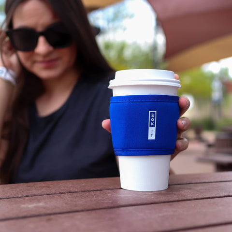 Sok It HotSok eco-friendly reusable sleeve helps cut disposable waste.