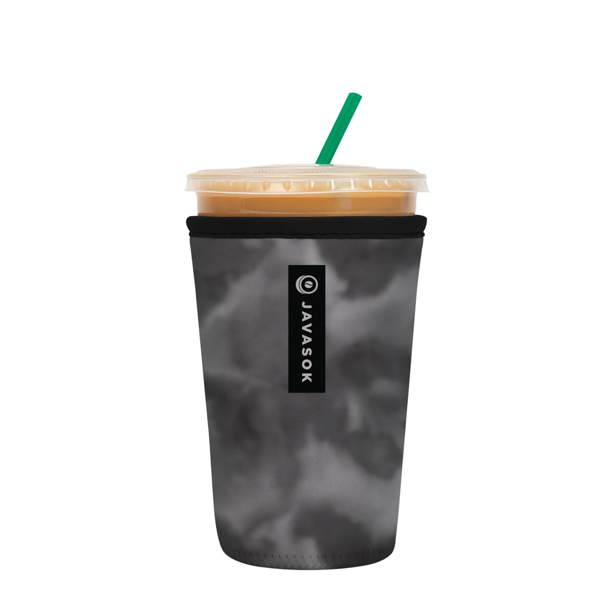 Sok It JavaSok insulated neoprene sleeve in gray keeps drinks cold and hands comfy.