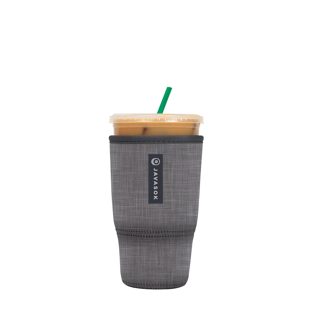 Sok It JavaSok anthracite outer view: durable, portable insulation for cold drinks.