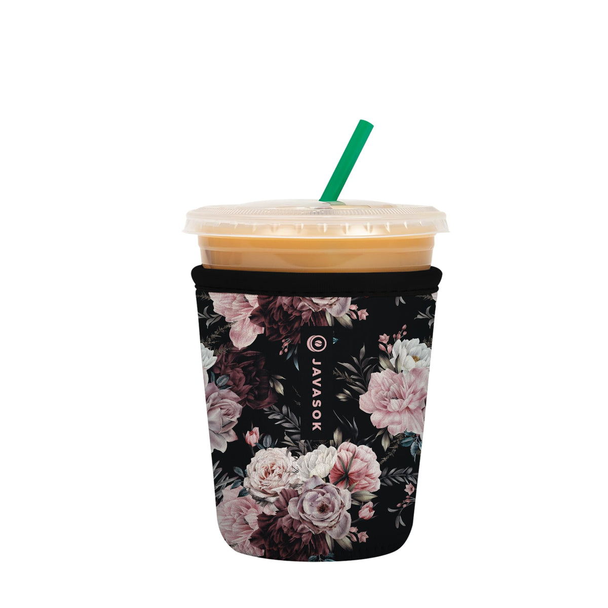 Sok It JavaSok Bloom at Night sleeve in hand keeps drinks cool and hands dry.
